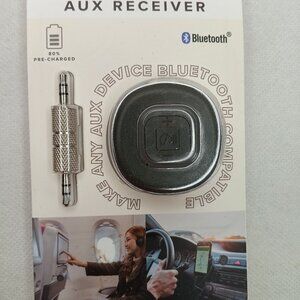 Bluetooth AUX Receiver - Make Any Aux Device Bluetooth Compatible - Black, new